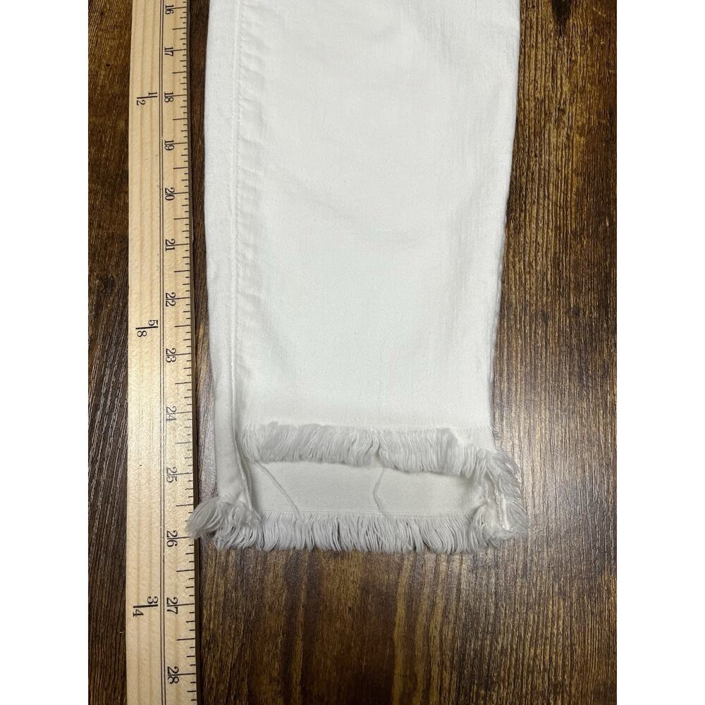 Madewell Women's White High Rise Cropped Button fly Jeans Size 27" - Picture 13 of 14